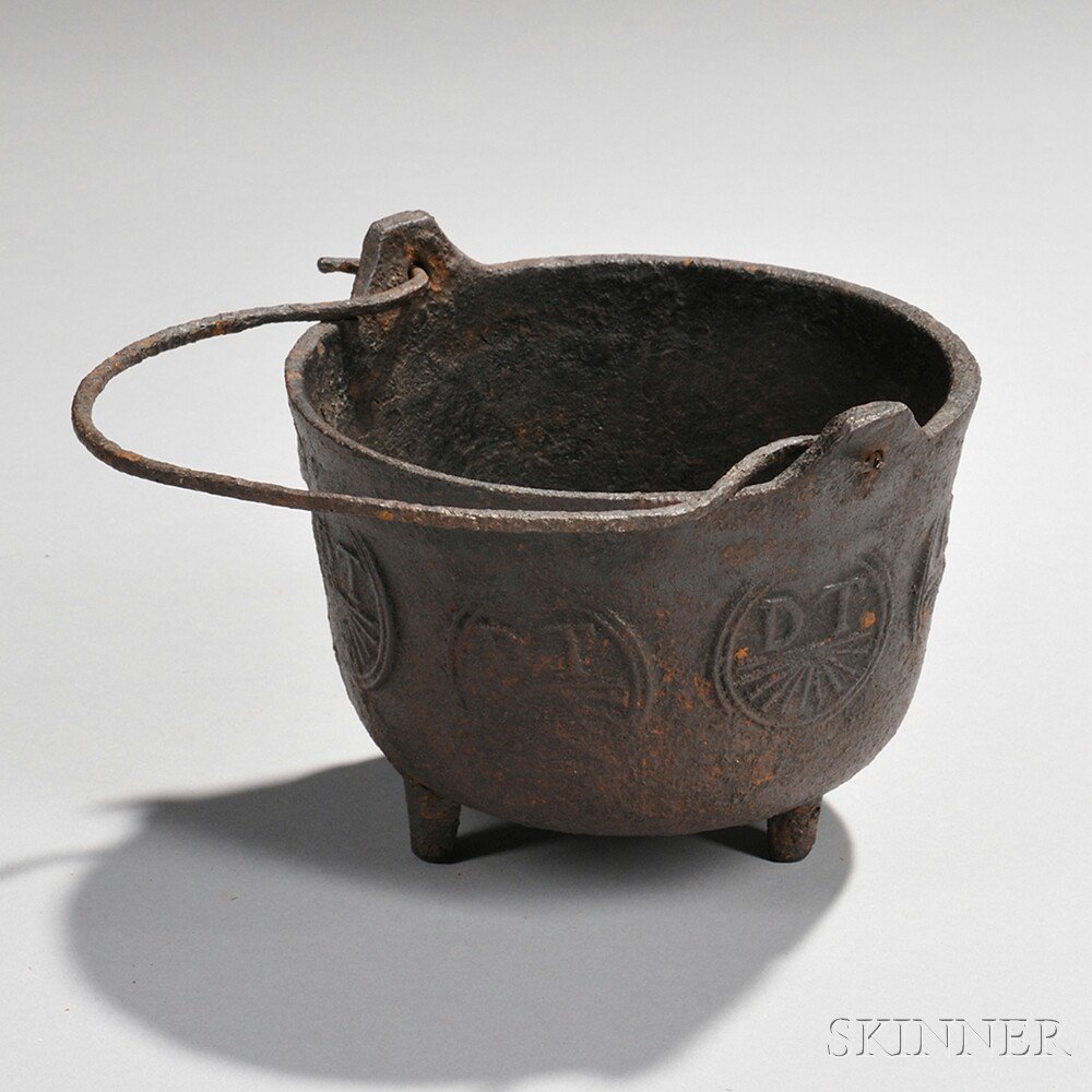 Appraisal: Small Cast Iron Pot America late th early th century