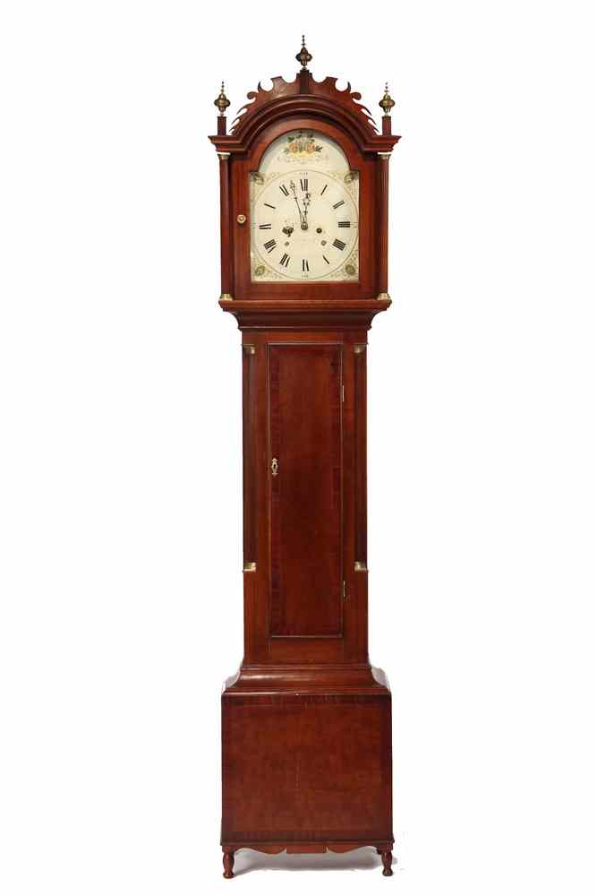 Appraisal: TALL CASE CLOCK - Mahogany Cased Federal Period Tall Clock