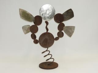 Appraisal: Whitmore Boogaerts Kinetic Steel Sculpture RHODE ISLAND CIRCA A steel