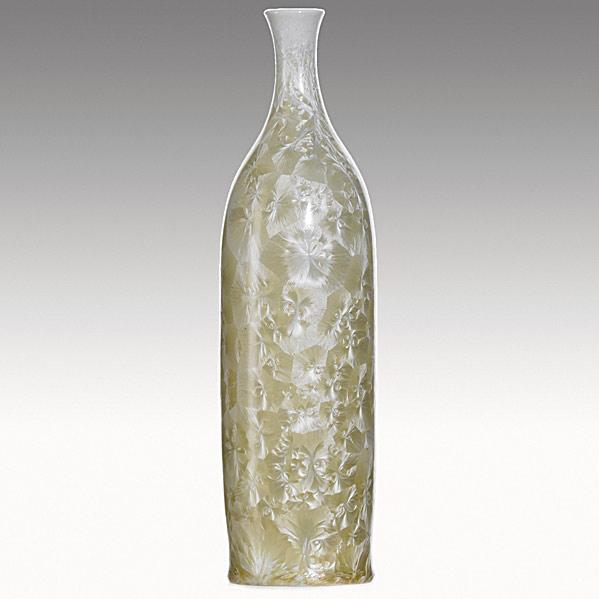 Appraisal: UNIVERSITY CITYPorcelain bottle in crystalline glaze Signed U C x