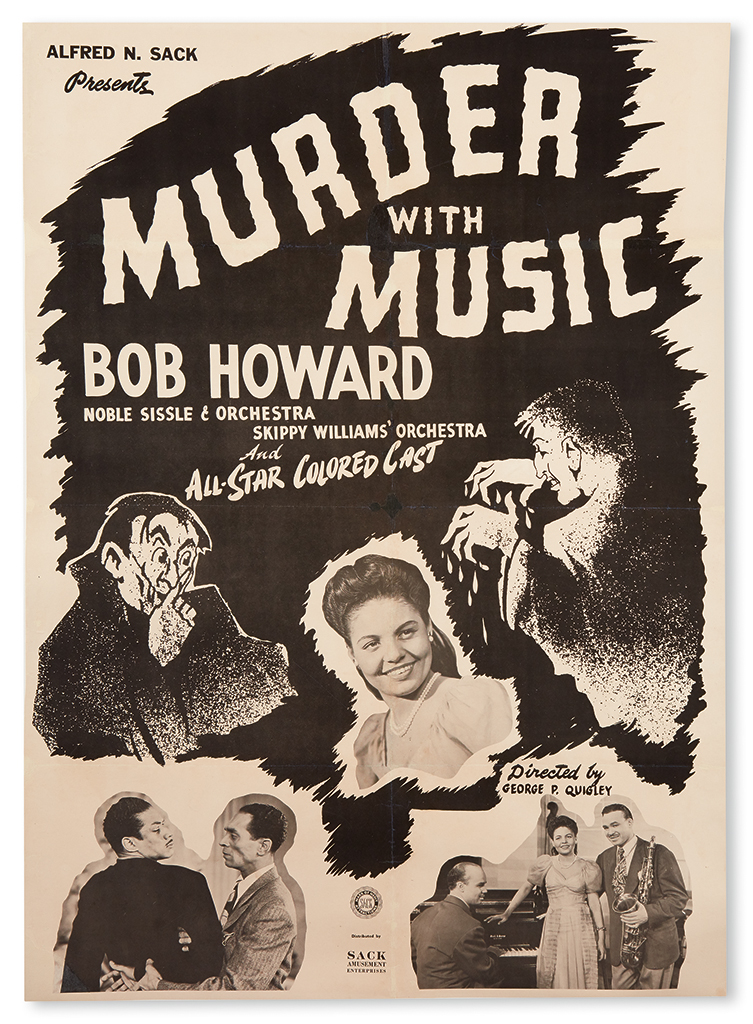 Appraisal: FILM ALBERT SACK ENTERPRISES Murder With Music Bob Howard Noble