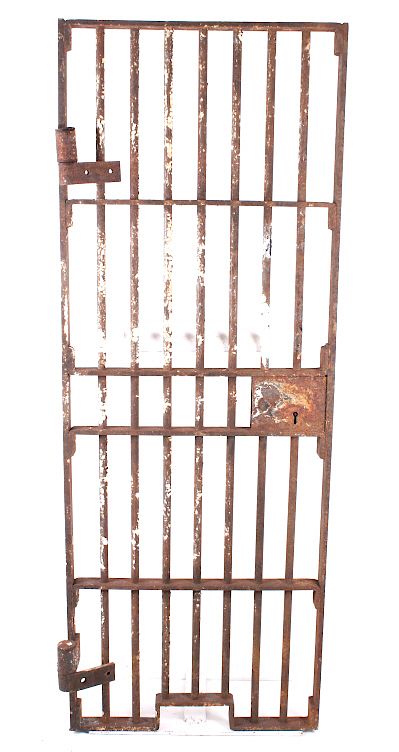 Appraisal: Lewis Clark County Iron Jail Door Circa Offered for sale