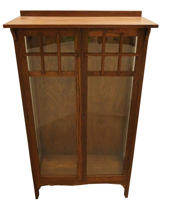 Appraisal: Mission style book display cabinet by Larkin Co early to