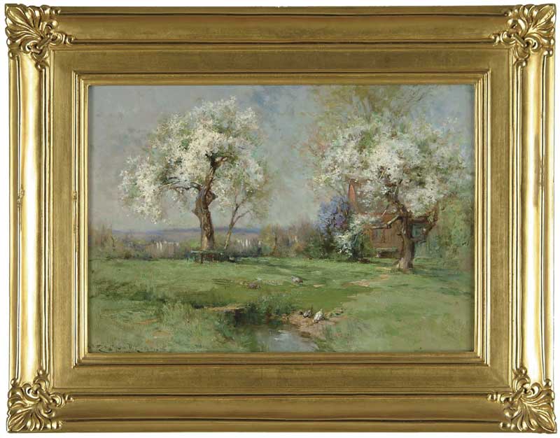 Appraisal: GEORGE HENRY SMILLIE American - THE OLD HOME AT SPRINGTIME