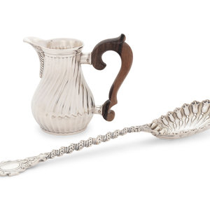 Appraisal: Two Buccellati Silver Articles th Century comprising a creamer and