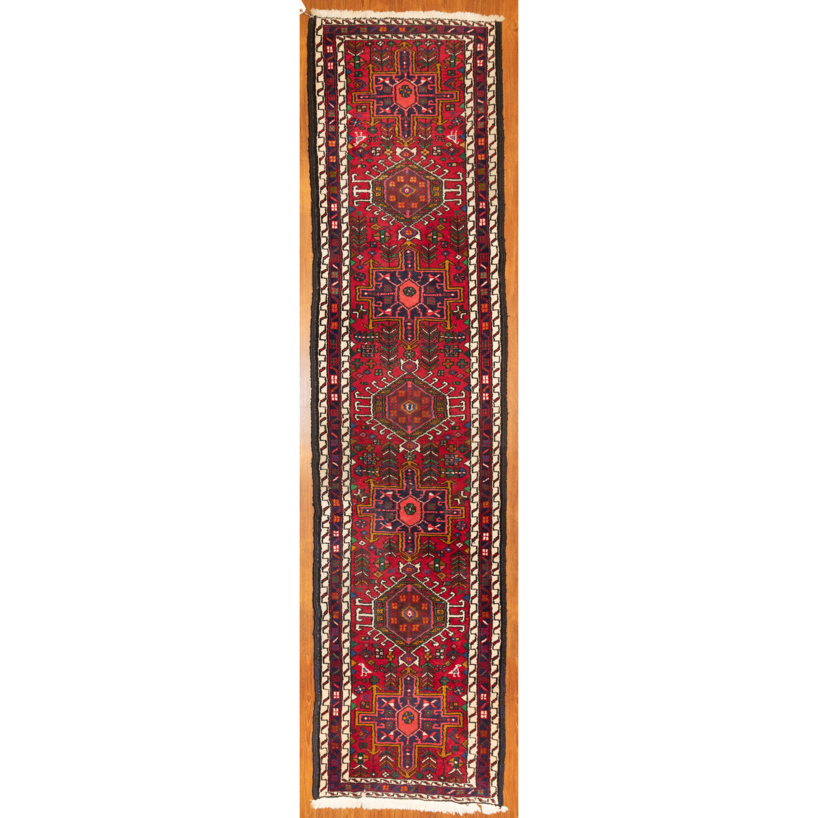 Appraisal: KARAJA RUNNER PERSIA X Third quarter- th century hand-knotted wool