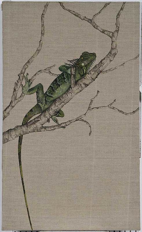 Appraisal: Martha Bringhurst North Carolina th st century Iguana signed middle