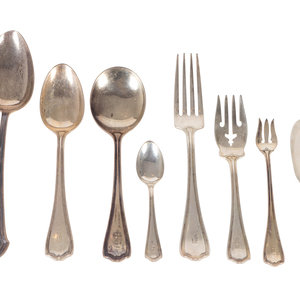 Appraisal: An American Silver Flatware Set Reed Barton th Century some