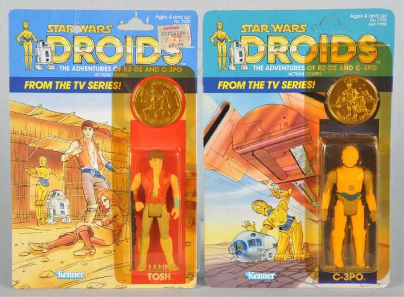 Appraisal: Lot of Star Wars Droids Carded Figures Description Includes C-