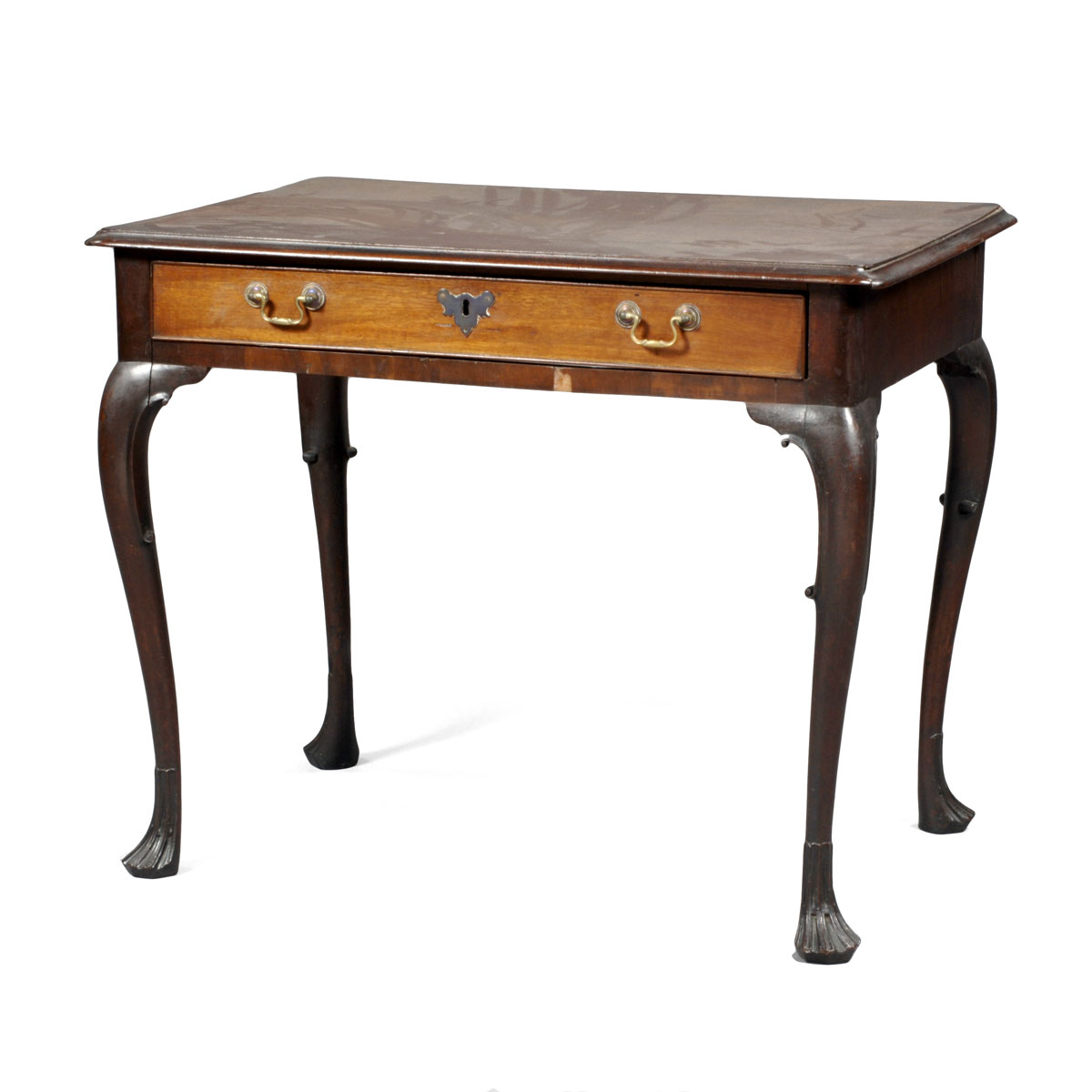 Appraisal: PHILADELPHIA QUEEN ANNE TEA TABLE The molded rectangular top over