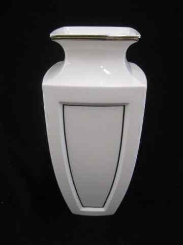 Appraisal: Lenox Porcelain Vase platinum trim - ''tall excellent