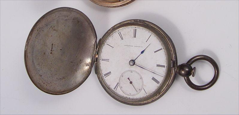 Appraisal: FIRST YEAR PRODUCTION ELGIN NATIONAL POCKET WATCH Rare size sterling