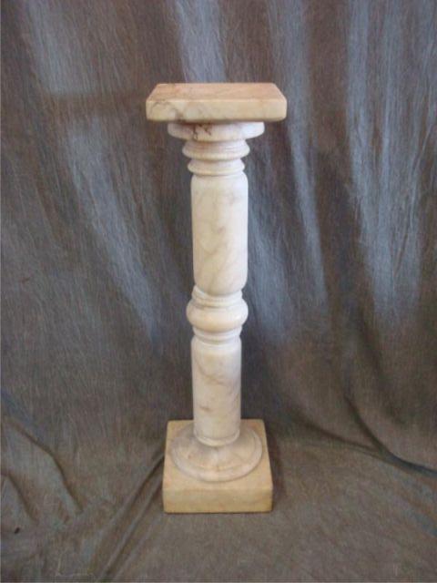 Appraisal: th cent marble pedestal Dimensions high Top x