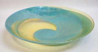 Appraisal: Art Glass Bowl Or Charger Art Glass Bowl Or Charger