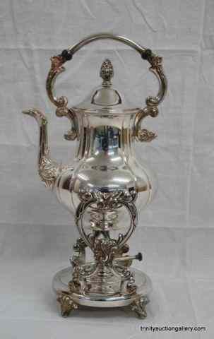 Appraisal: Vintage Sheridan Silverplate Tea Kettle StandProduced by Sheridan Silver Company