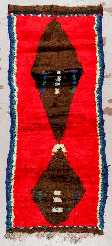 Appraisal: Vintage Moroccan Rug ' '' x ' '' Vintage Moroccan