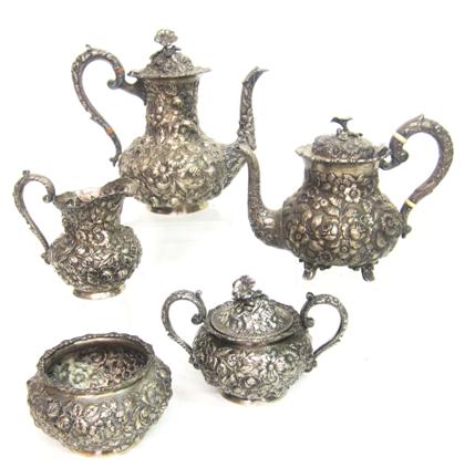 Appraisal: Sterling silver coffee and tea sevicejacobi jenkins baltimore md late