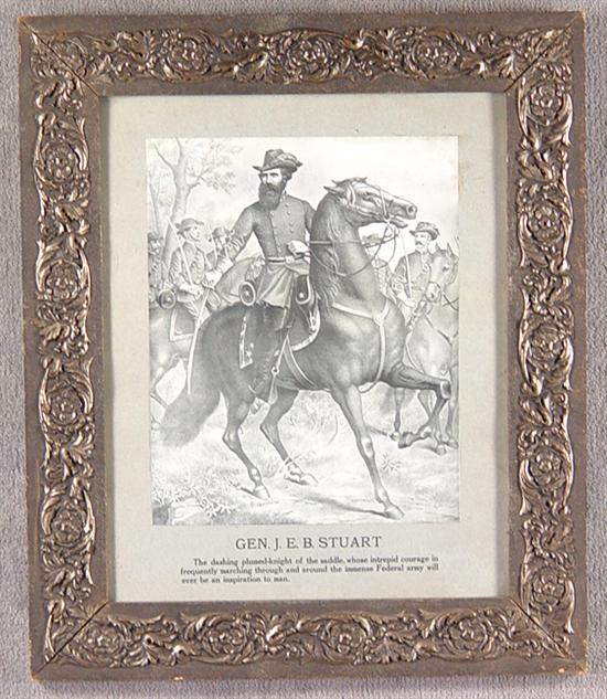 Appraisal: Photolithograph of Gen J E B Stuart After an earlier