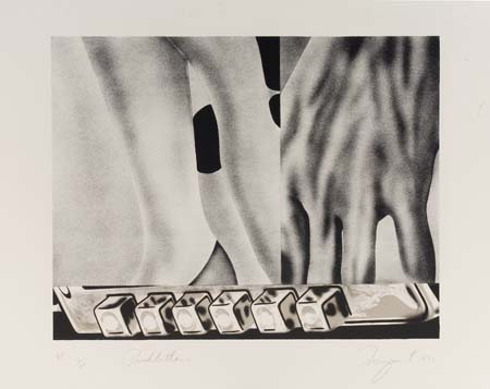 Appraisal: JAMES ROSENQUIST Pushbuttons Color lithograph x mm x inches full