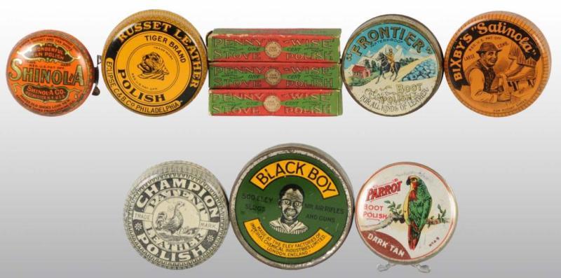 Appraisal: Lot of Small Polish Tins Boxes Description Includes one for