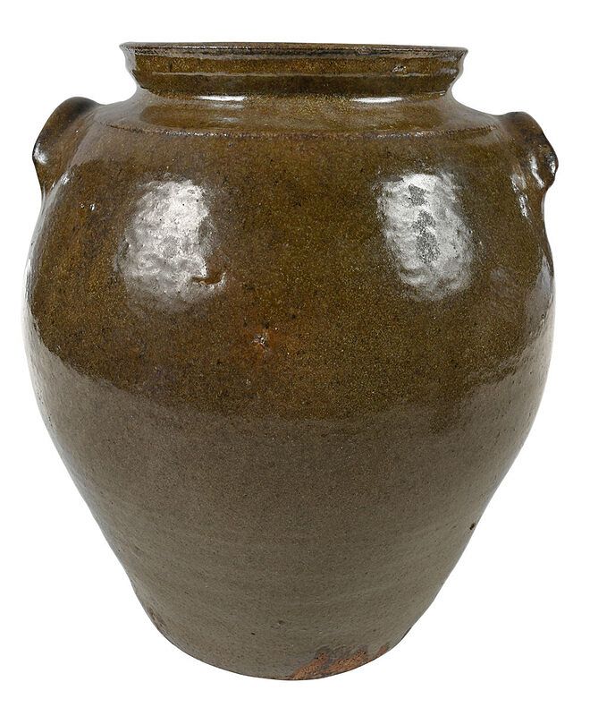 Appraisal: B F Landrum Attributed Storage Jar Horse Creek Valley Edgefield