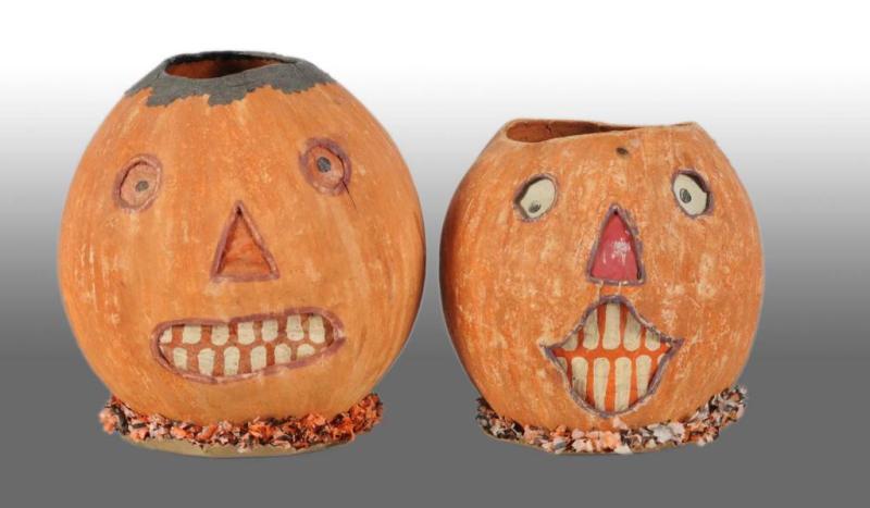 Appraisal: Lot of Halloween Jack-O-Lanterns Description German Circa Condition Excellent Size