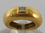 Appraisal: CHAUMET a s carat gold and diamond ring signed and