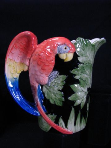 Appraisal: Fitz and Floyd bird motif porcelain including large parrot motif