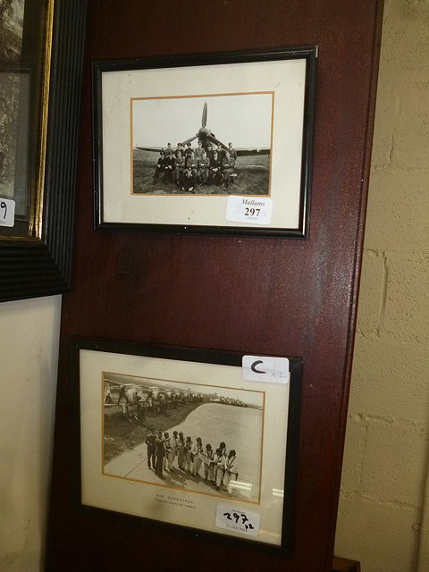 Appraisal: A SMALL BLACK AND WHITE PHOTOGRAPH 'Air Exercises Hornchurch- '