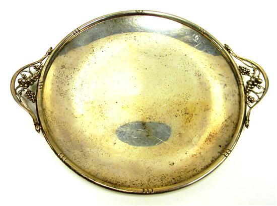 Appraisal: Art Nouveau style Woodside sterling silver serving tray pre with