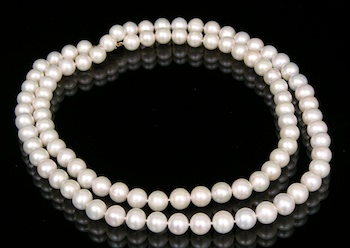 Appraisal: Opera Length Necklace of - mm Freshwater Cultured Pearls k