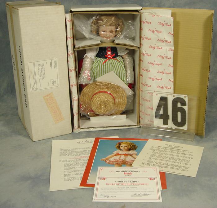 Appraisal: Shirley Temple Doll Danbury Mint porcelain doll inches tall mint