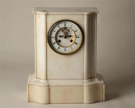 Appraisal: A French Mantle Clock marked Procot Aine Paris pieced white