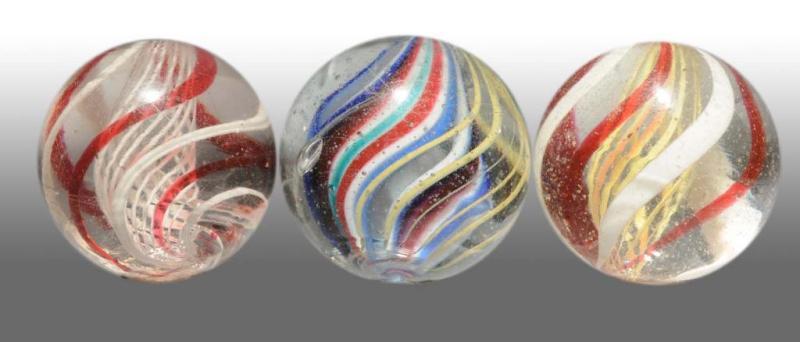 Appraisal: Lot of German Swirl Marbles Condition Size Largest - Dia