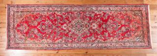 Appraisal: Persian Hamadan ' x ' Runner Persian Hamadan rug with