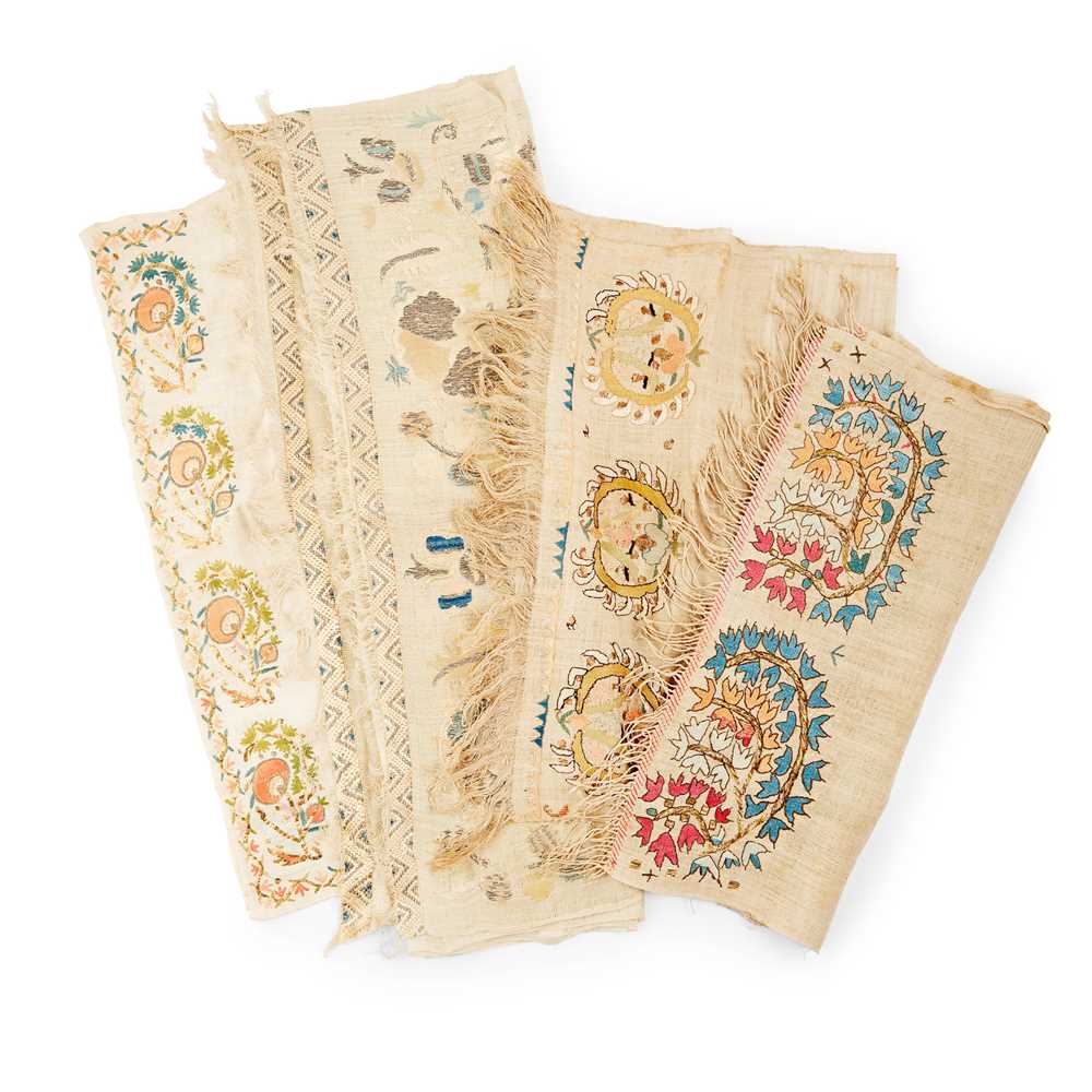 Appraisal: COLLECTION OF TURKISH EMBROIDERED TOWELS TH CENTURY comprising thirteen towels