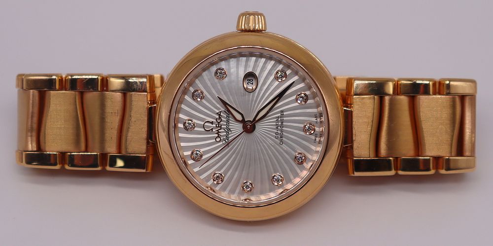 Appraisal: JEWELRY Omega de Ville Ladymatic kt Gold Watch Omega de