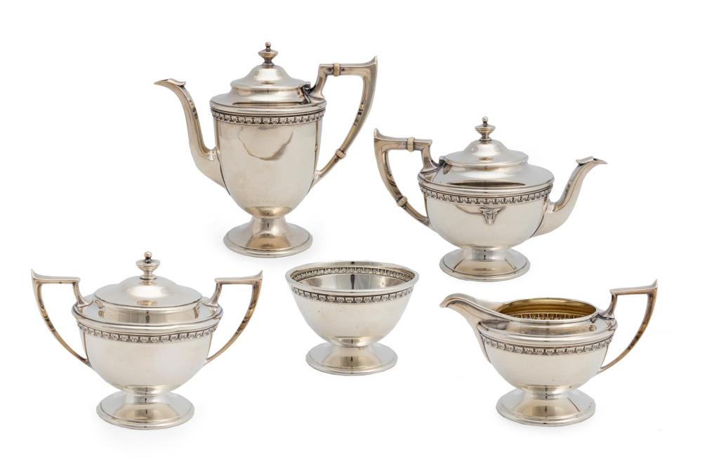 Appraisal: A Bailey Banks Biddle Co sterling silver tea set th