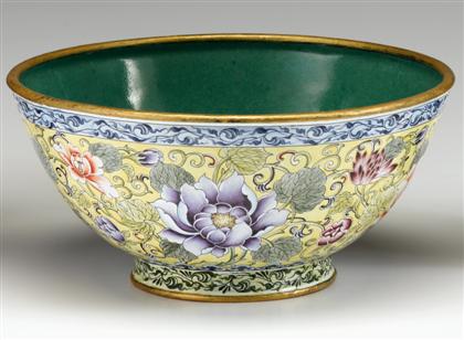 Appraisal: Chinese Canton enamel bowl dauguang mark republic period Of deep