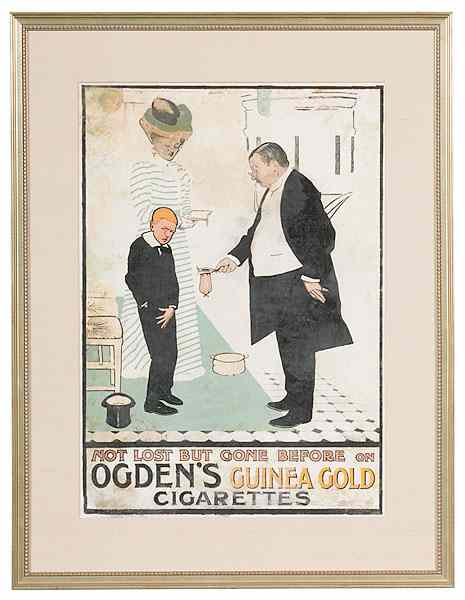 Appraisal: Ogden's Guinea Gold Cigarette Poster British early th century an