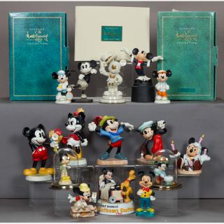 Appraisal: A Miscellaneous Collection of Porcelain Mickey Mouse Figurines th Century