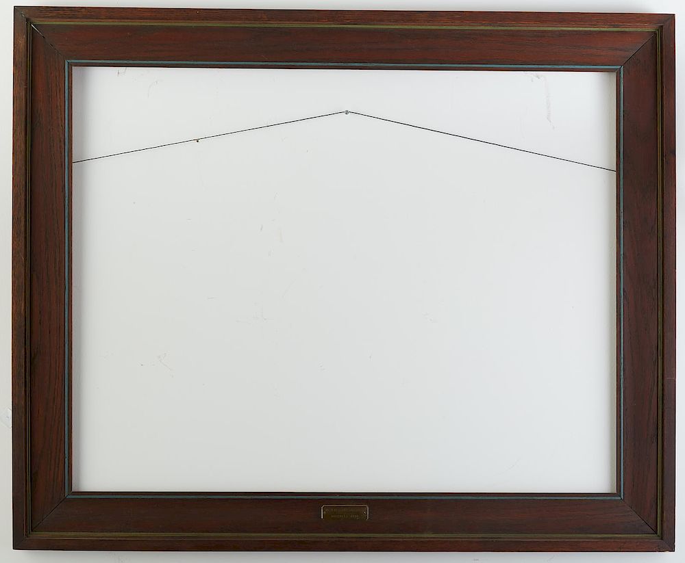 Appraisal: Oak Frame with Rockwell Kent Label Arts and crafts oak