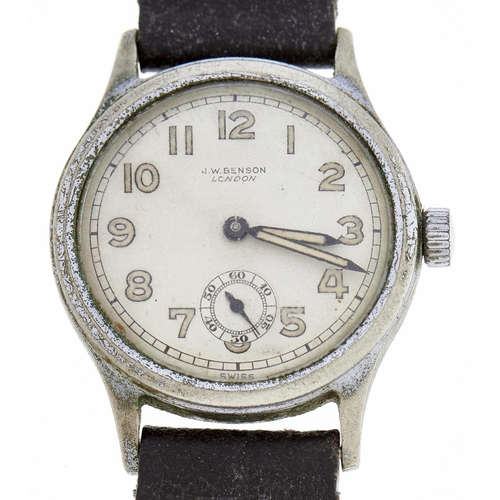 Appraisal: A J W Benson chromium plated boy's wristwatch mm More