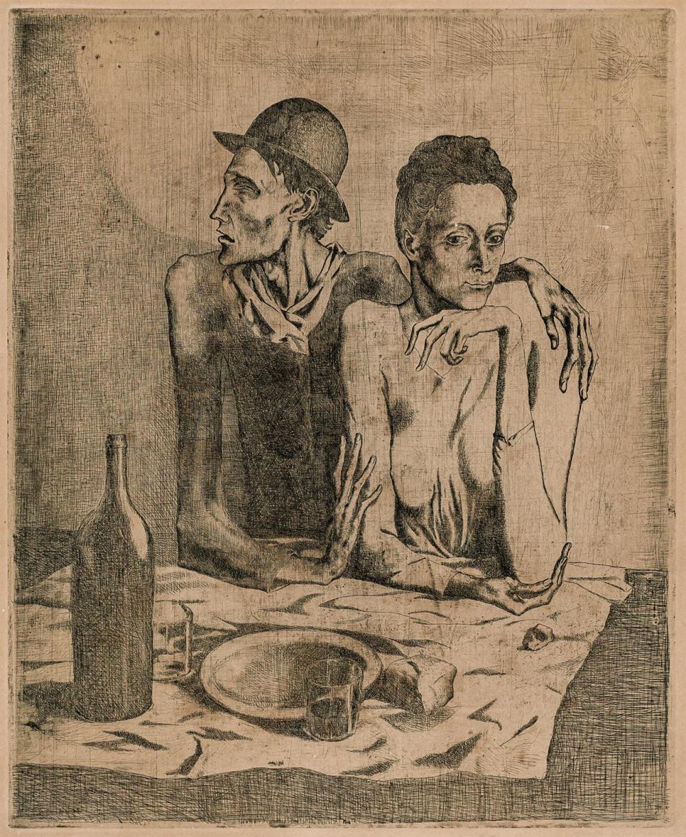 Appraisal: PABLO PICASSO Spanish - Le Repas Frugal from La Suite