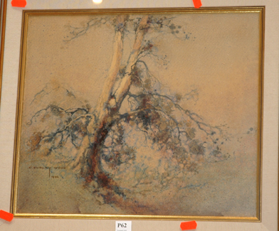 Appraisal: C DUDLEY WOOD THE GUMS SPREAD WATERCOLOUR