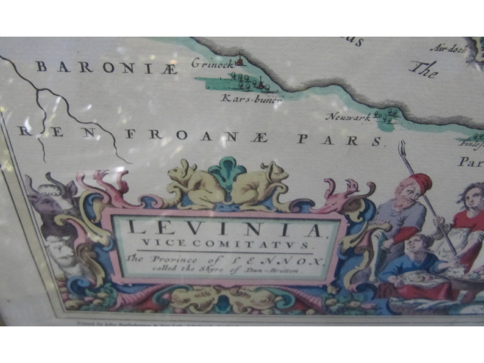 Appraisal: A framed map - Lennox Dumbarton