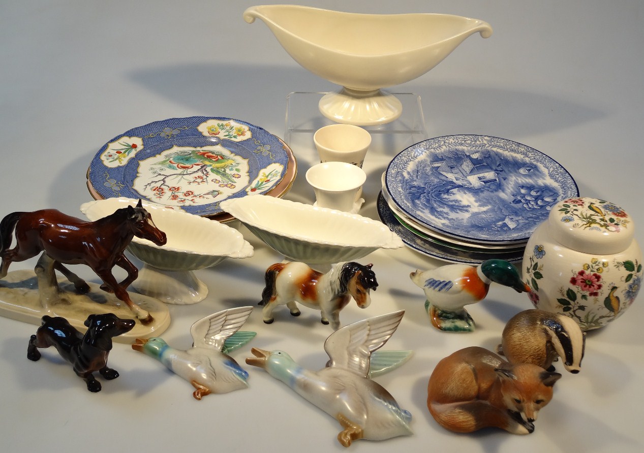 Appraisal: Various pottery china and other figures to include a pair