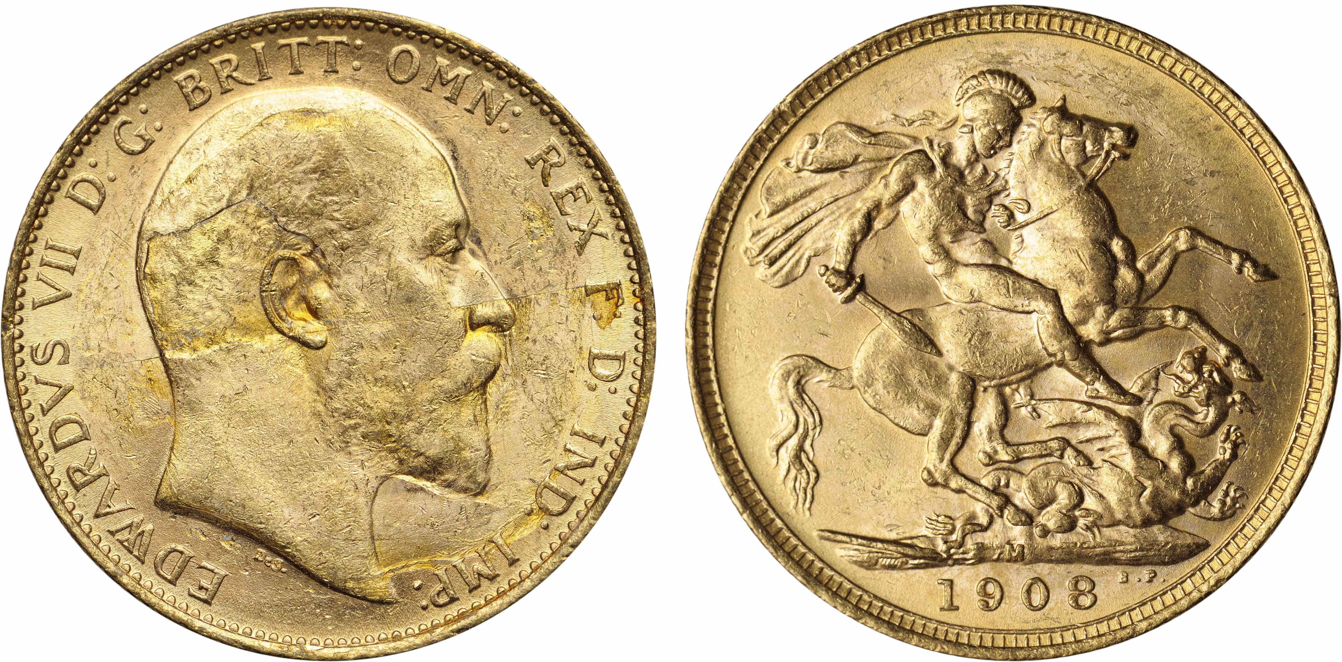 Appraisal: Australia Edward VII Sovereign -M KM- A fully original Uncirculated