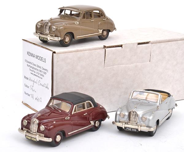 Appraisal: THREE KENNA MODELS ENGLAND SCALE MODELS INCLUDING HEREFORD RED EDITION