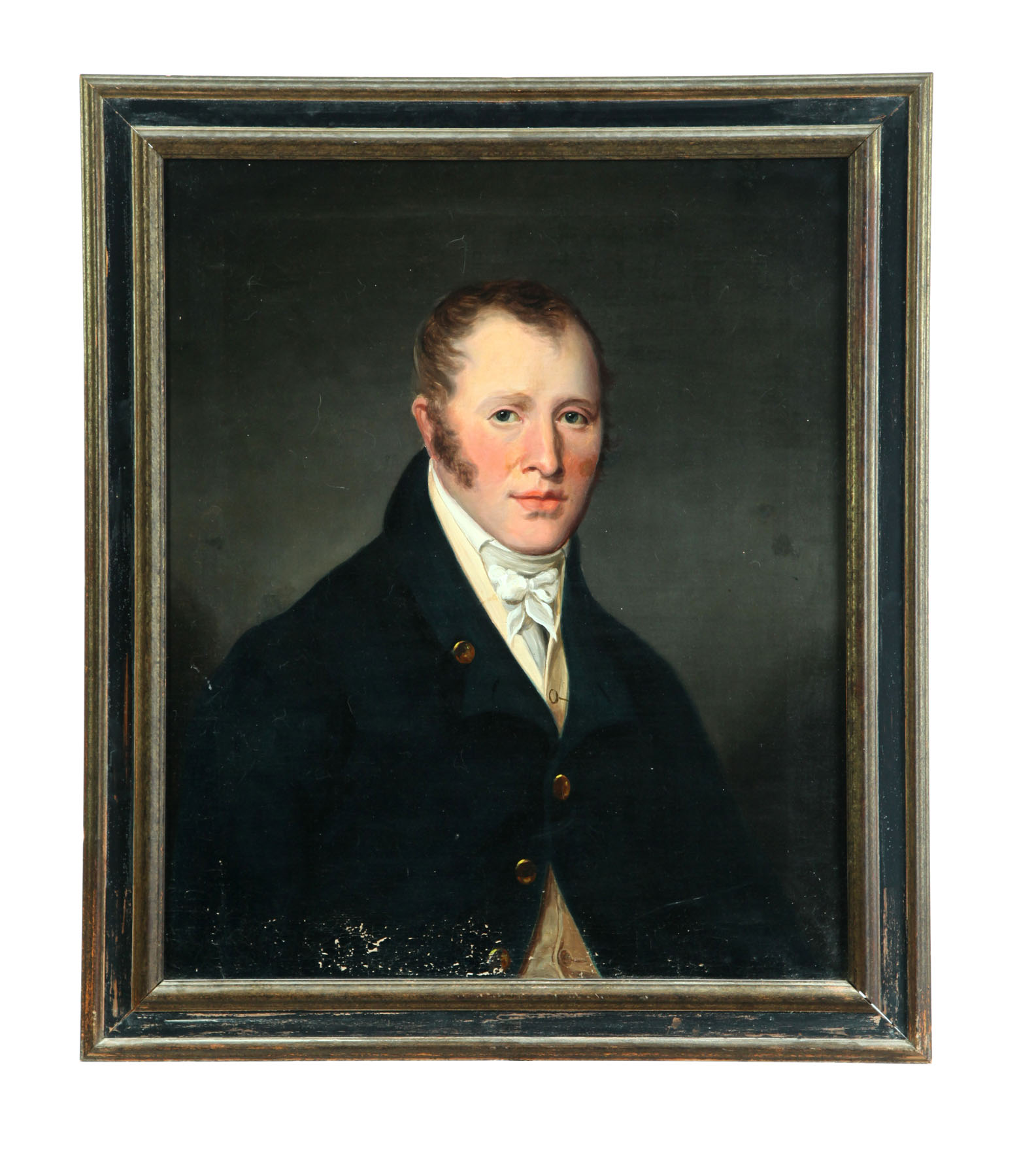 Appraisal: PORTRAIT OF A MAN AMERICAN SCHOOL ND QUARTER- TH CENTURY